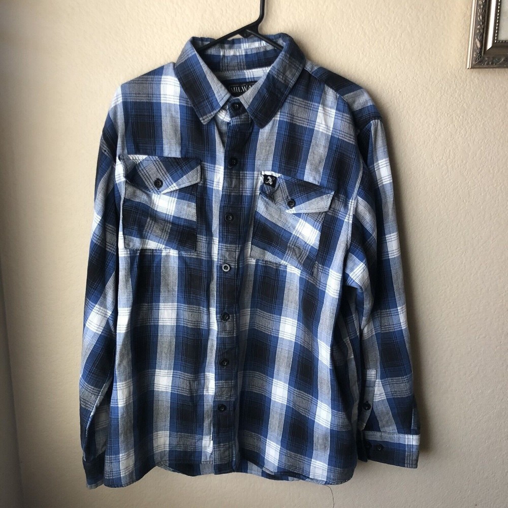 Milwaukee Shaf International Men's Button Front Shirt Plaid Flannel Size XXL GUC